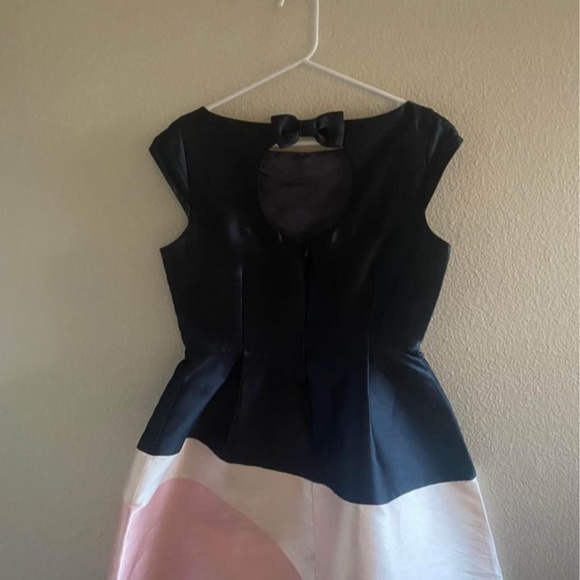 Kate Spade Black and Pink Colorblock Dress - Picture 2 of 4
